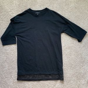 Men's black Kayden K long shirt